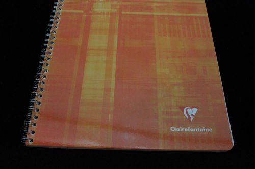 Clairefontaine Wirebound Notebook  8&#034; X 11&#034; Lined Orange
