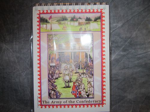 &#034;The Army of the Confederacy&#034; Blank Notepads, Confederate Soldiers on Cover