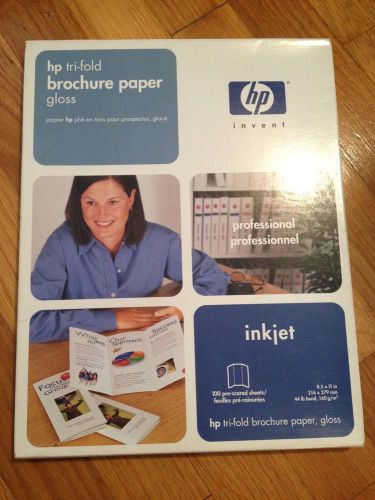 85 SHEETS - HP C7020A, Tri-Fold Brochure Paper Gloss Inkjet printers 8.5 X 11