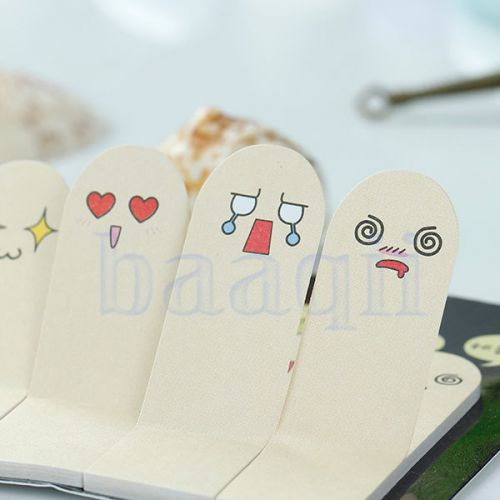 Cute 200 Page Ten Finger Sticker Post-It Bookmark Flag Memo Sticky Notes pads DA