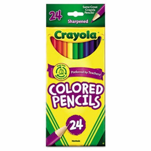 Crayola Long Barrel Colored Pencils, 24 Assorted Colors per Set (CYO684024)