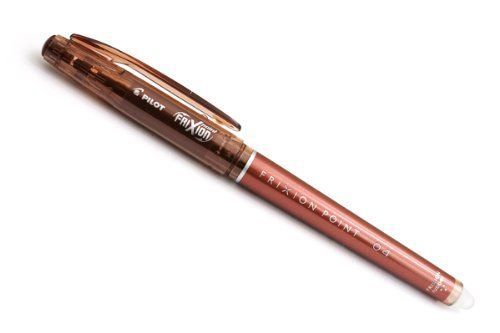 Pilot Frixion Point 0.4mm (Retractable Gel Ink Pen) LF-22P4 (Brown)