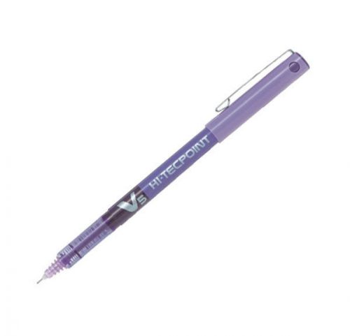 Pilot hi-tecponint v5 rollerball 0.5mm pen purple color for sale