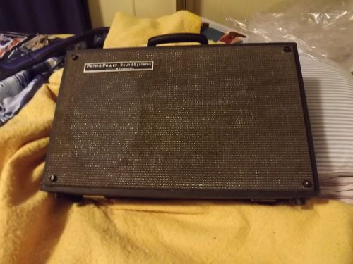 Vintage PERMA POWER Sound Attache&#039; SOUND SYSTEM (Self-enclosed carrying case)