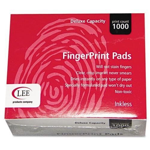 Lee Inkless Fingerprint Pad - 2.3&#034; X 1.8&#034; - Black Ink (03127)