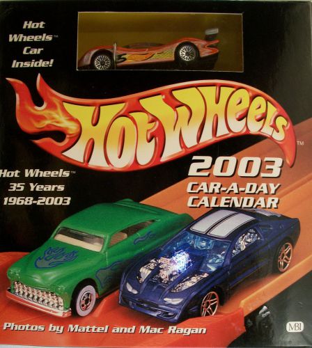 2014 CAR-A-DAY CALENDAR WITH CAR - NEW HOT WHEELS, HOTWHEELS..,