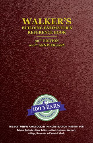 Walker&#039;s Building Estimator Reference Book 30th ed. Shrink Wrapped Set *NEW*