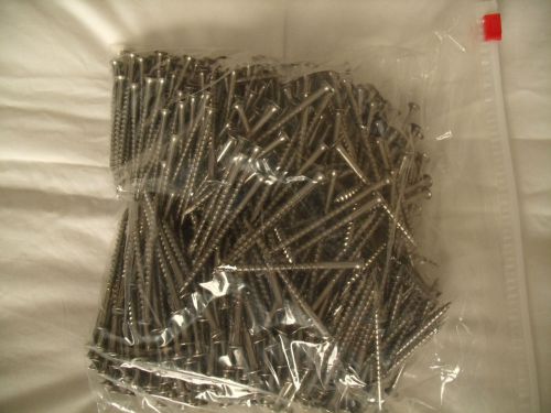 #10 x 3&#034; stainless steel #2 sq. wood deck screws ( 600 ) count for sale