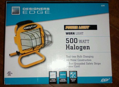 Designers EDGE Power /Work light 500 WATT Halogen