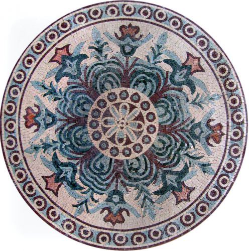 Floral Medallion Marble Mosaic On Sale