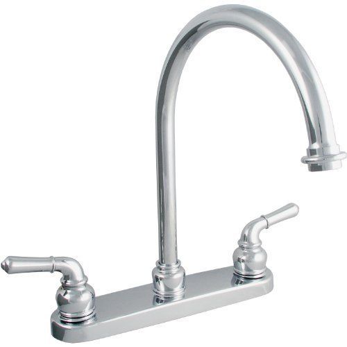 Ldr 952 36415cp exquisite kitchen faucet  gooseneck spout  dual tulip handle  wi for sale