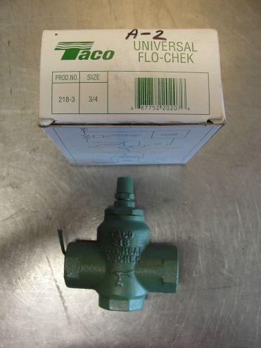 Taco Universal Flowcheck Check Valve 3/4 inch 218-3 Hydronic Boiler