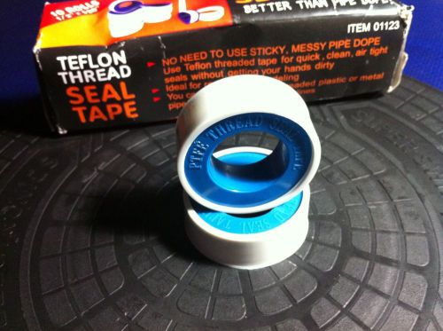 Two (2) Teflon Plumbing Thread Seal Tape 1/2&#034;x520&#034; PTFE Roll