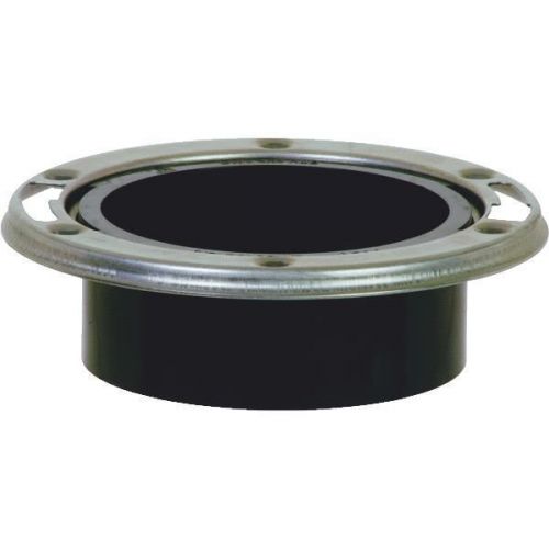 Abs closet flange with stainless steel ring-4x3 ss abs closet flange for sale