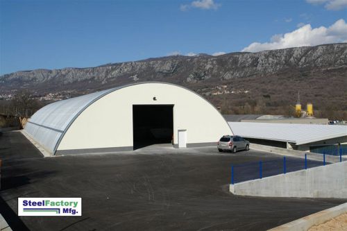 Steel Metal Arch Roof Quonset 42x90x20 Construction and Equipment Storage Cover