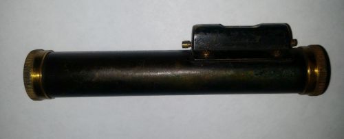 Antique Keuffel &amp; Esser CO New York Brass Transit Scope &amp; Level in Leather Case