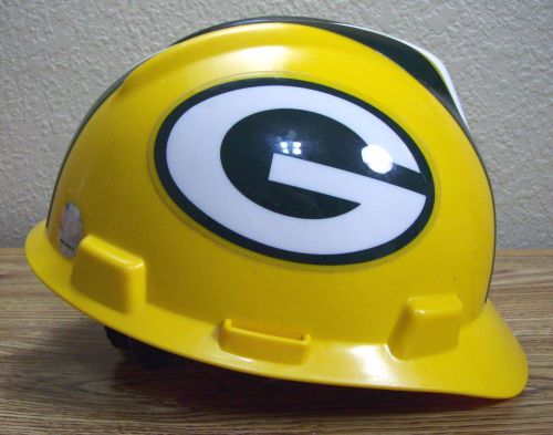 Green Bay Packers Hard Hat MSA Official NFL OSHA 1, E/G ANSI Z89.1,2003 V-Gard