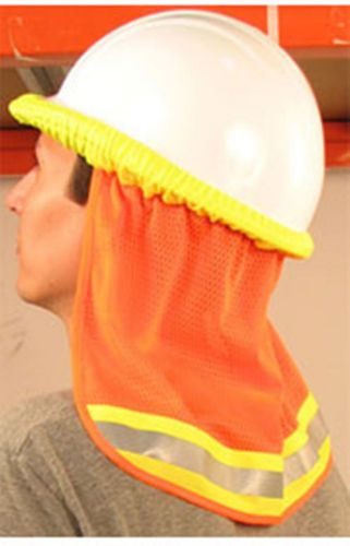 Erb hi viz &#034;orange&#034; mesh neck shade fits all hard hats &#034;stay cool&#034; fast ship for sale