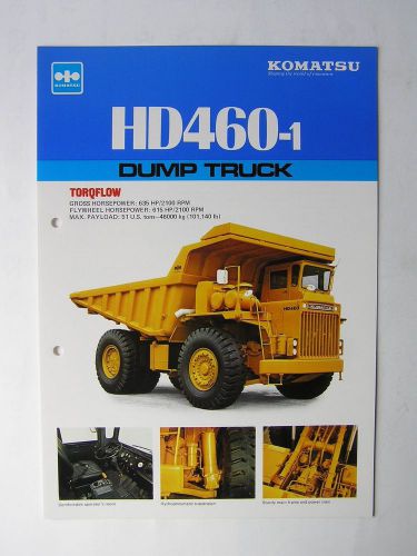 KOMATSU HD460-1 Dump Truck Brochure Japan
