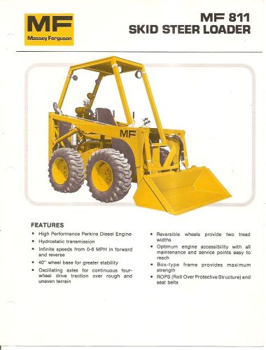 Equipment Brochure - Massey Ferguson - MF 811 - Skid Steer Loader - 1975 (E1612)
