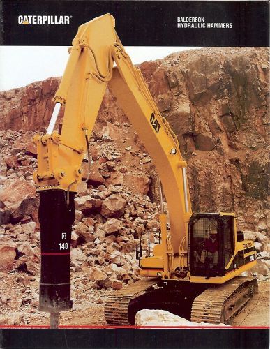 Equipment Brochure - Caterpillar - Balderson Hydraulic Hammer - 1996 (E1764)