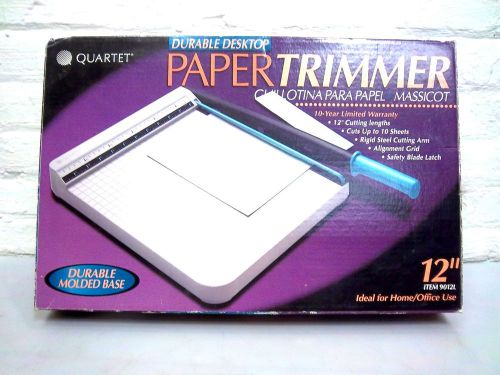Quartet 12&#034; paper trimmer cutter office scrap booking 9012l crafting for sale