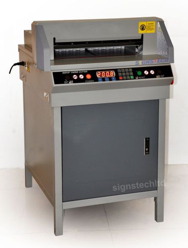450mm 17.7&#034; stack paper guillotine cutter cutting machine+ce,electric,brand new for sale