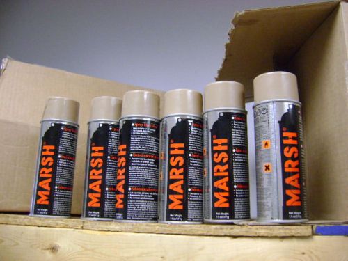 MARSH MARK OVER PAINT 11 FL OZ Spray Can 6 CANS TAN  COVERS MARKS OVER
