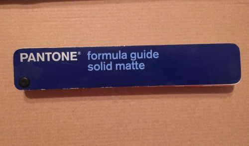 Pantone formula guide solid matte Third Edition 2006