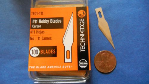 #11 no 11 blade craft hobby carving x-acto fit 100 bulk te01-111 techni edge for sale