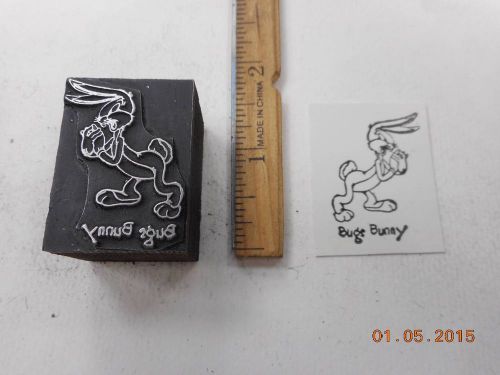 Letterpress Printing Printers Block, Bugs Bunny, Cartoon Character
