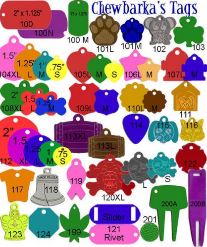 200 Bulk Wholesale engraving machine pet ID tags GI Dog Tag anodized aluminum