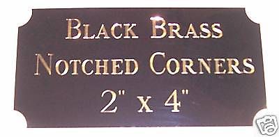 BRASS NOTCHED ENGRAVING MACHINE PLAQUE &amp; TROPHY PLATES