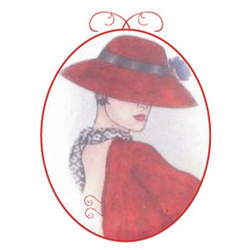Tag #108 (personalized) name badge (magnetic) for the red hat ladies of society for sale