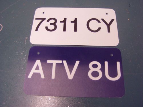 UTV / ATV LICENSE PLATE - Wisconsin - Minnesota --Shipped Same Day!