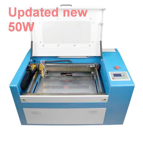 New co2 laser engraving machine engraver cutter auxiliary rotary device 50w new for sale