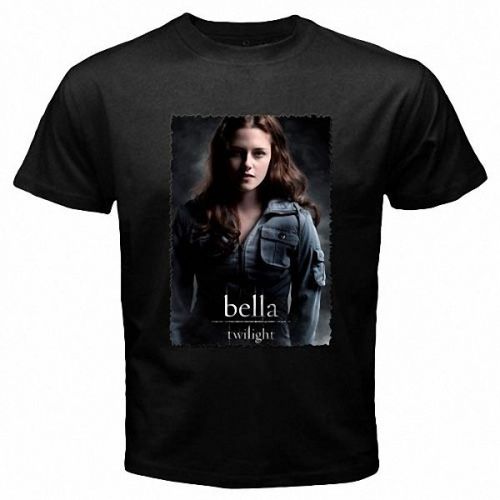 Bell Swan Kristen Stewart Breaking Dawn Vampire Mens Black T-Shirt Size S - 3XL