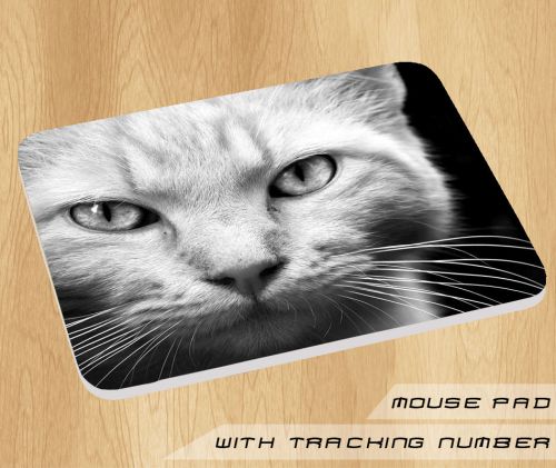 White Cat Face Mouse Pad Mat Mousepad Hot Gift