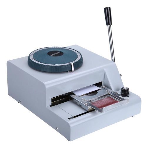 New Manual Embossing Stamping Machine for ID PVC Card 68 Letter