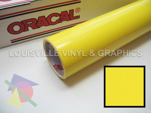 1 roll 24&#034; x 5 yds brimstone yellow oracal 651 sign &amp; graphics cutting vinyl for sale