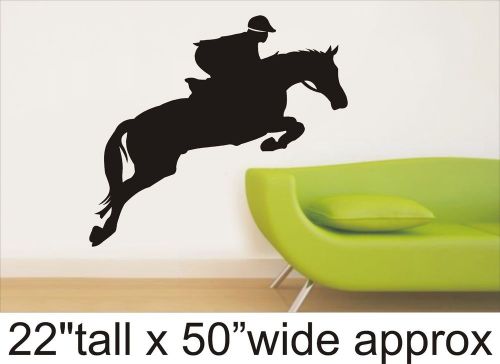 2X Horse Rider Bedroom Drawing / Waiting Room Vinyl Sticker Decal Decor-1460