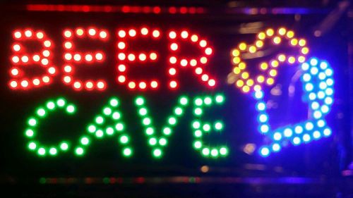Beer Cave flashing LED sign *cool*