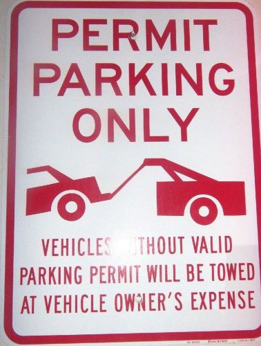 No Parking Sign Private Property Unauthorized Towed 24&#034; x 18&#034; Aluminum Signs