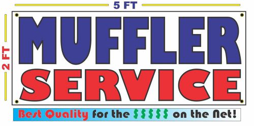 MUFFLER SERVICE Banner Sign NEW Larger Size 4 Auto Shop, Garage, Car Rebuild