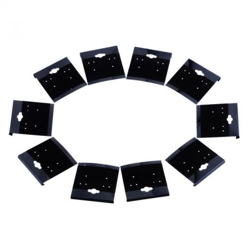 400Pcs Black Plain Hanging Earring Cards With Lip Jewelry Display Hang