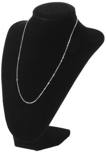 Black Velvet Necklace Pendant Chain Link Bracelet Jewelry Display Holder Stand