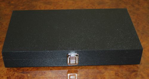 Black Vinyl covered Gold Nugget or Gemstone Display Case 36 Gem jar insert bl