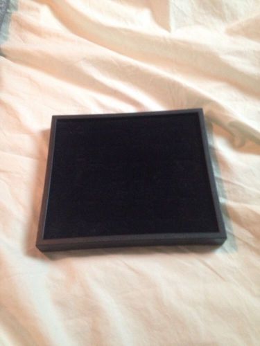 Slotted Black Ring Tray Display7&#034; X 8&#034;