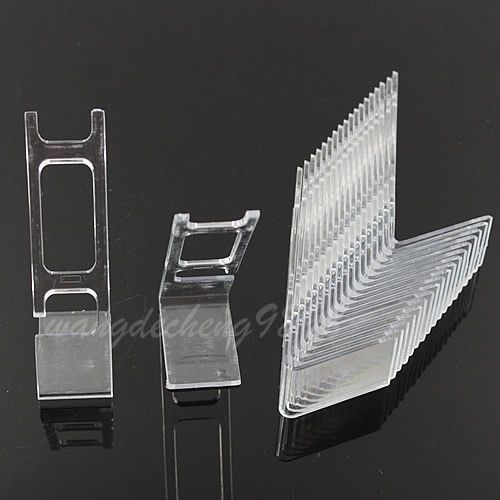 20 PCS Clear Plastic Watch Bracelet Jewelry Showcase Display Stand Holder Rack