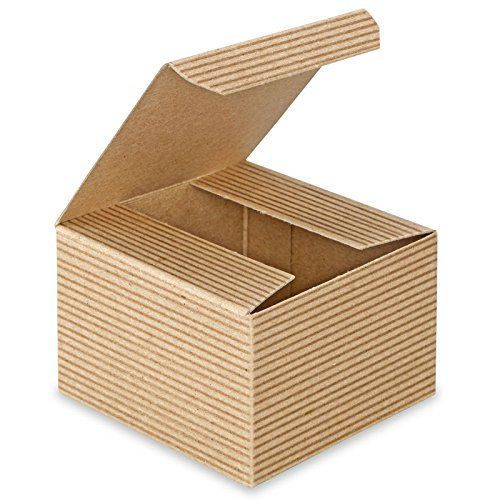 10- 4x4x4 inch Kraft Gift Boxes Wedding Favor Boxes Gift Boxes